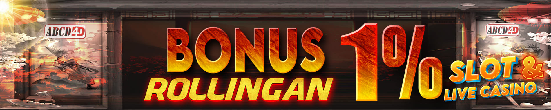 Bonus Rollingan Slot 1%